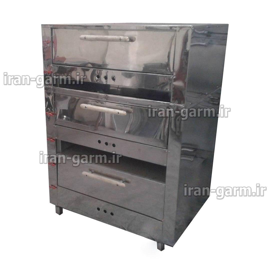 فر پیتزا صندوقی سه طبقه ظرفیت 27عدد